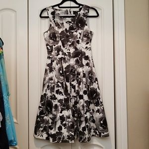 H&M Black and White Floral Dress NWT